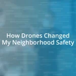 How Drones Changed My Neighborhood Safety